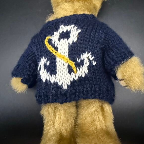 1993 TY Beanie Baby Salty ANCHORS AWAY Sweater Teddy Bear Attic Treasure Vintage - Picture 5 of 9